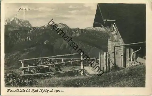 Hörndlhütte bei Bad Kohlgrub - Foto-Ansichtskarte