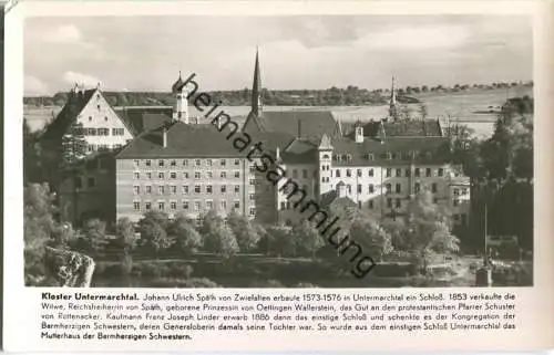 Kloster Untermarchtal an der Donau - Foto-Ansichtskarte