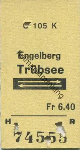 Schweiz - Engelberg Trübsee - Fahrkarte Fr 6.40