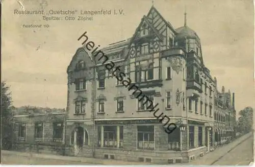 Lengenfeld i.V. - Restaurant Quetsche - Besitzer Otto Zöphel