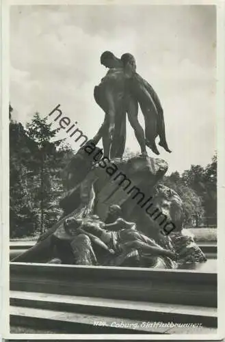 Coburg - Sintflutbrunnen - Foto-Ansichtskarte