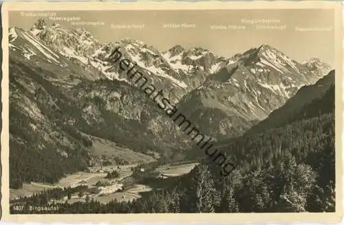 Oberstdorf - Birgsautal - Foto-Ansichtskarte 30er Jahre