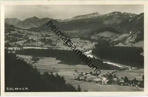Oberstdorf - Rubi - Foto-Ansichtskarte 30er Jahre