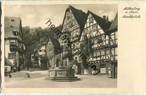 Miltenberg - Marktplatz - Foto-Ansichtskarte 30er Jahre