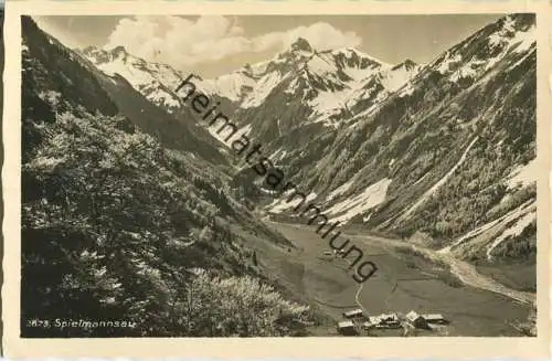 Spielmannsau bei Oberstdorf - Foto-Ansichtskarte 30er Jahre