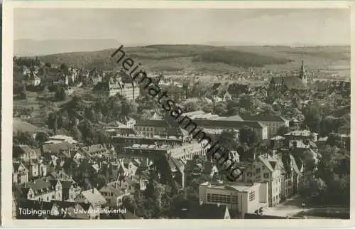 Tübingen - Universitätsviertel - Foto-Ansichtskarte 30er Jahre