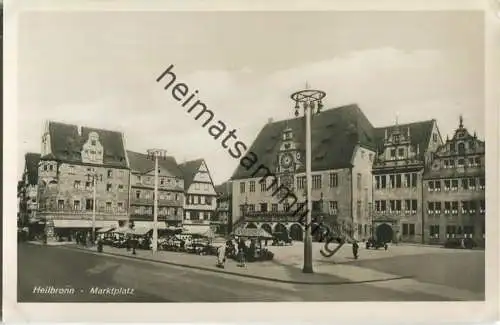 Heilbronn - Marktplatz - Foto-Ansichtskarte 30er Jahre