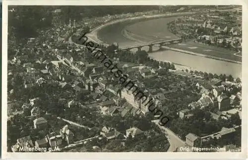 Miltenberg - Fliegeraufnahme - Foto-Ansichtskarte 30er Jahre