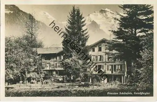 3814 Gsteigwiler - Pension Schönfels - Foto-Ansichtskarte 30er Jahre - Verlag Franco-Suisse Berne