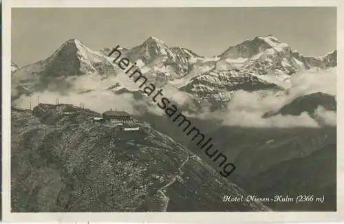 Niesen-Kulm - Hotel - Foto-Ansichtskarte 30er Jahre - Verlag Photoglob Zürich