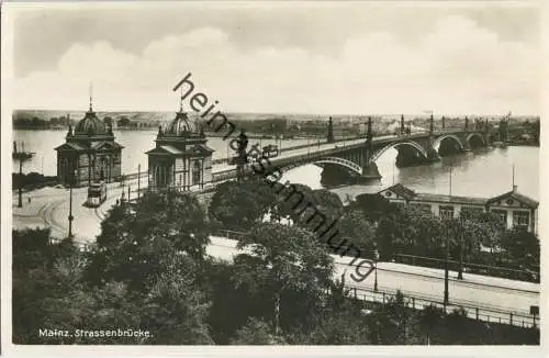 Mainz - Strassenbrücke - Foto-Ansichtskarte