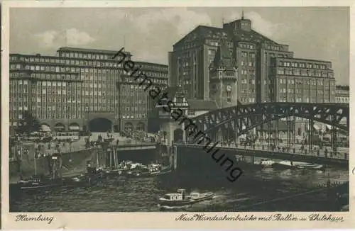 Hamburg - Wandrahmsbrücke - Ballin- und Chilehaus - Verlag W. Sachs Hamburg