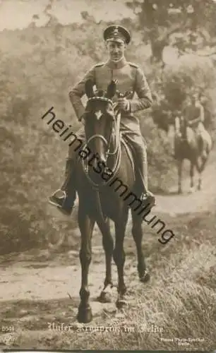 Preussen - Unser Kronprinz Friedrich Wilhelm von Preußen im Felde