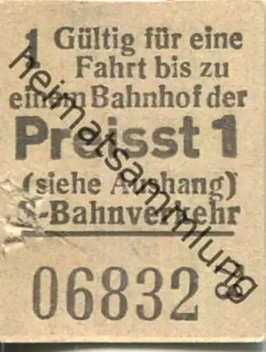 Deutschland - Berlin - S-Bahnverkehr - Fahrschein 1949