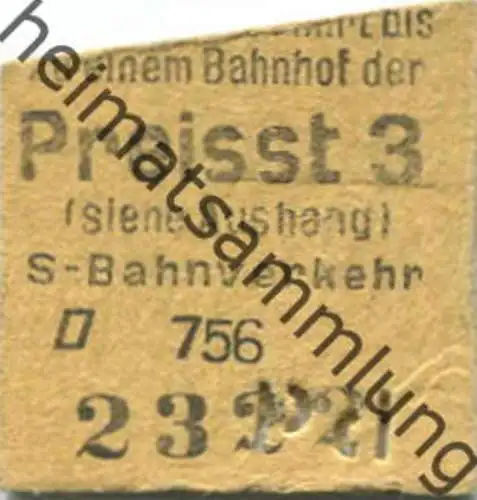 Deutschland - Berlin - S-Bahnverkehr - Fahrkarte
