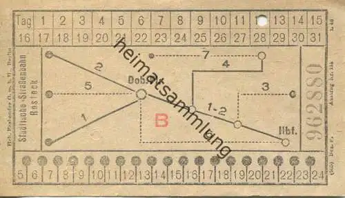 Deutschland - Städtische Strassenbahn Rostock - Fahrschein