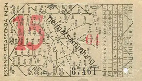 Deutschland - Essen - Essener Strassenbahnen - Fahrschein