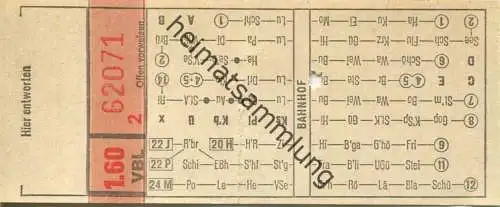 Schweiz - VBL Luzern - Fahrschein
