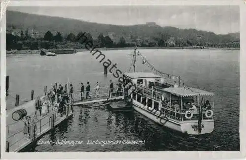 Essen - Baldeneysee - Landungsbrücke - Fahrgastschiff