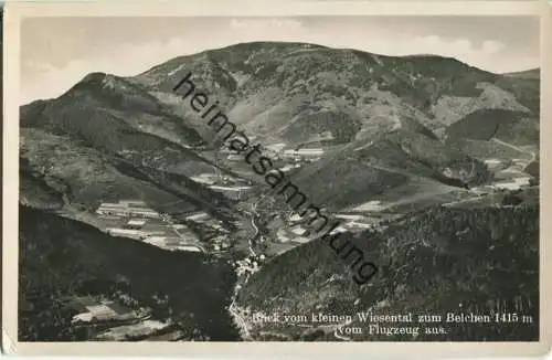 Kleines Wiesental - Belchenhotel - Flugzeugaufnahme - Foto-Ansichtskarte