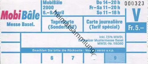 Schweiz - MobiBale - Messe Basel - Tageskarte