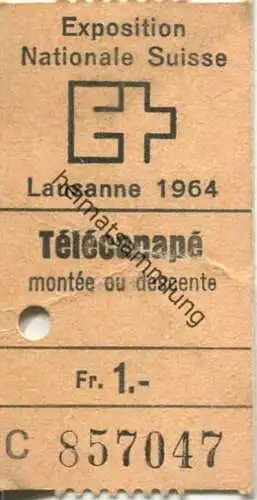 Schweiz - Telecanape Expo Lausanne - Fahrkarte Fr. 1.-