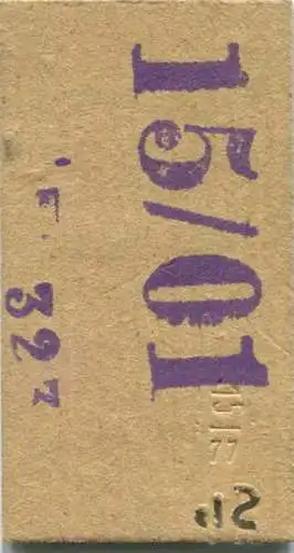 Deutschland - Berlin Stett. Bf 20 - Casekow - Fahrkarte Personenzug 1949 - rückseitig Stempel