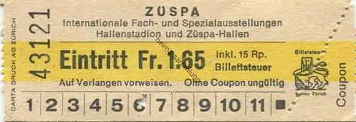 Schweiz - Zürich - Züspa - Internationale Fach- und Spezialausstellung - Hallenstadion und Züspa-Hallen