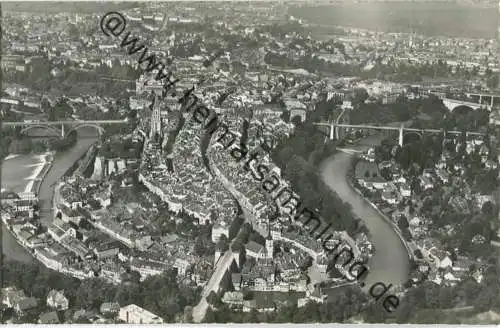 Bern - Fliegeraufnahme - Foto-Ansichtskarte 50er Jahre