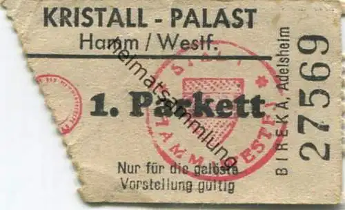 Deutschland - Kristall Palast Hamm / Westfalen - Kinokarte