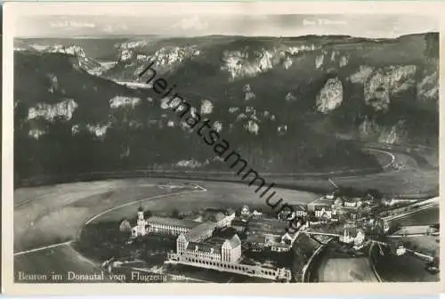 Beuron - Flugzeugaufnahme - Foto-Ansichtskarte