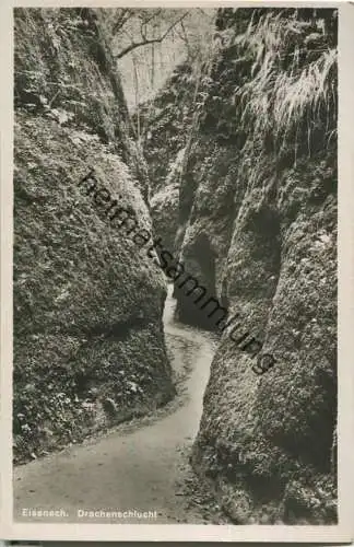 Eisenach - Drachenschlucht - Foto-Ansichtskarte