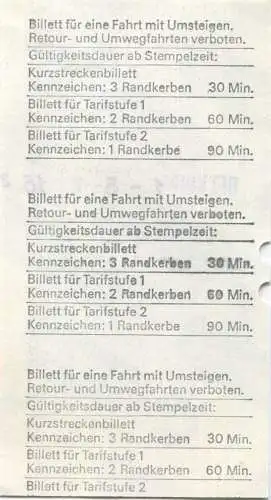 Schweiz -  Zürich - VBZ Züri-Linie - Fahrschein