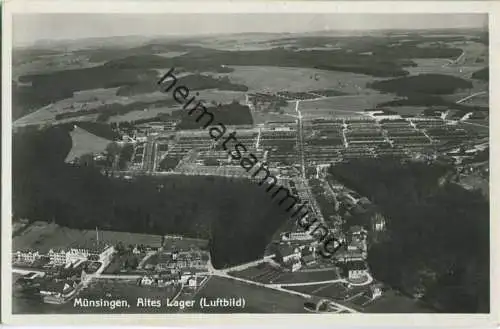 Münsingen - Altes Lager - Flugzeugaufnahme - Foto-Ansichtskarte