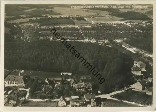 Münsingen - Altes Lager - Flugzeugaufnahme - Foto-Ansichtskarte