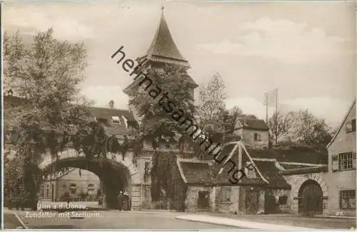 Ulm - Zundeltor - Seelturm - Foto-Ansichtskarte