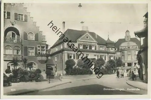 Donaueschingen - Karlstraße - Foto-Ansichtskarte