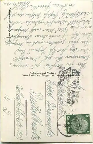 Bregenz - Pfänderbahn gegen Säntis - Foto-Ansichtskarte