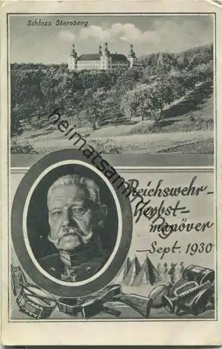 Sulzdorf an der Lederhecke - Schloss Sternberg - Reichswehr Herbstmanöver 1930