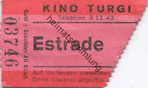Schweiz - Turgi - Kino - Billet