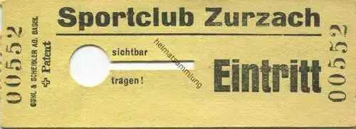 Schweiz - Sportclub Zurzach - Eintritt