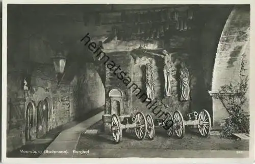 Meersburg am Bodensee - Burghof - Foto-Ansichtskarte