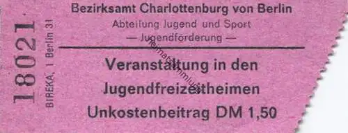Deutschland - Berlin - Bezirksamt Charlottenburg - Veranstaltung in den Jugenfreizeitheimen