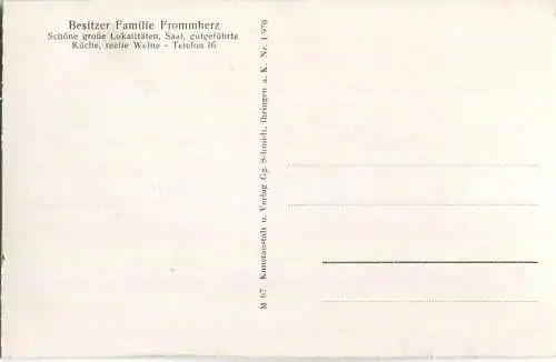 Görwihl - Gasthaus Adler - Besitzer Familie Frommherz