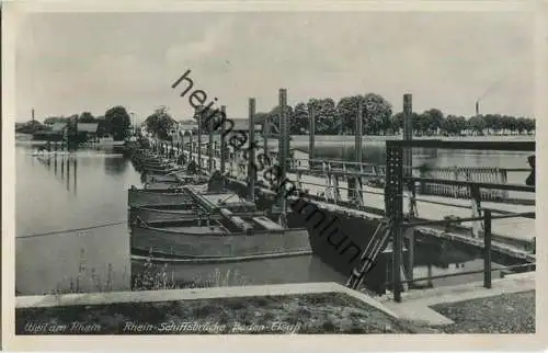 Weil am Rhein - Rhein Schiffsbrücke