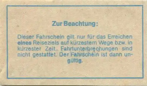 Deutschland - BVG Berlin Potsdamer Str. 188 - Umsteigefahrschein 1979