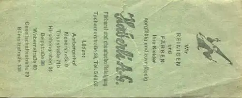 Schweiz - Atelier Theater Bern Effingerstrasse 14 - Eintrittskarte 1959