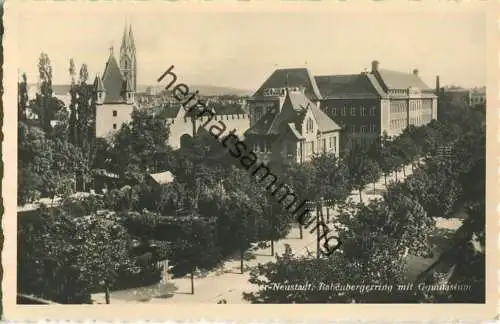Wiener Neustadt - Babenbergerring - Gymnasium - Foto-Ansichtskarte