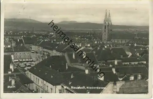 Wiener Neustadt - Dächerpanorama - Foto-Ansichtskarte