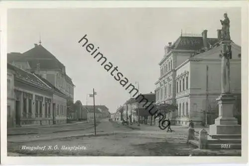 Haugsdorf - Hauptplatz - Foto-Ansichtskarte